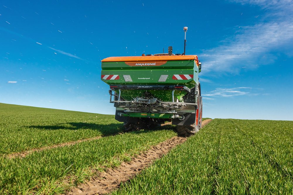Kunstmeststrooier met inwendig vakmanschap