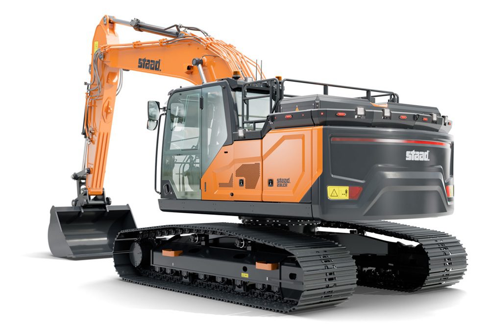 Staad introduceert elektrische 23-tons rupsgraafmachine