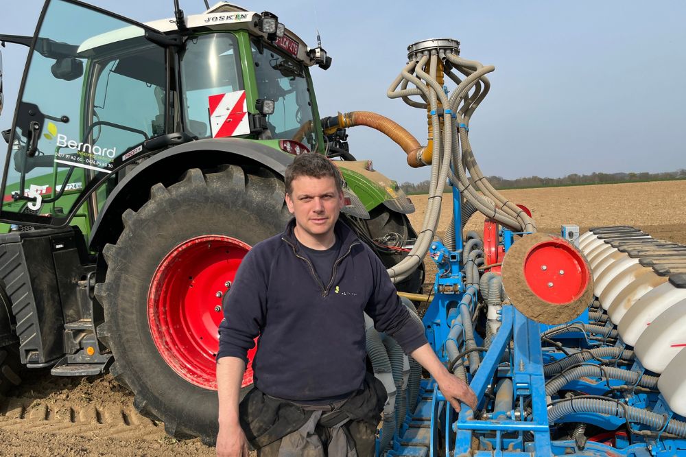 Guilaume Bernard beveelt Monosem aan vanwege het brede gamma zaaimachines. De ondernemer is ook tevreden over de service van DistriTech