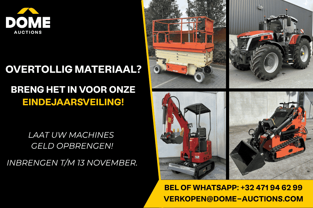 Overtollige machines? Meld ze aan voor de Eindejaarsveiling!